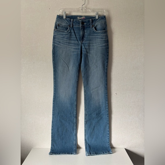 Wrangler Denim - Wrangler | Women's Light Blue Boot Cut Jeans | Size 7 - 8 x36